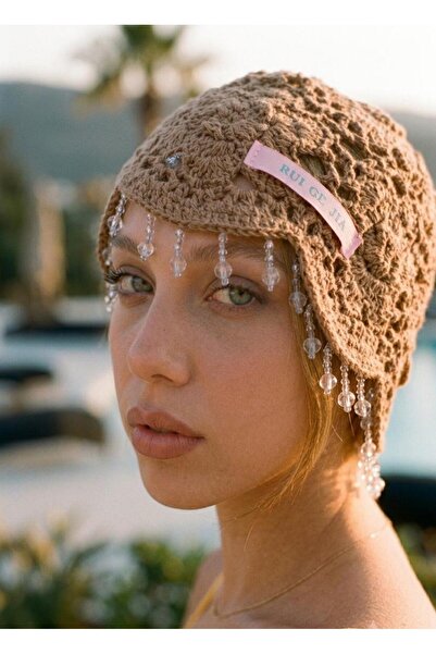 LAGRANZE Beaded Dangle Braided Bucket Hair Accessory