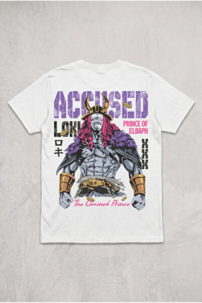 Silkensoul One Piece Loki the Chained Prince Elbaph Anime Manga Printed Cotto...