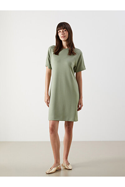 LC Waikiki Rmz Gi̇yi̇m Farkiyla Zero Roba Collar T-Shirt Dress