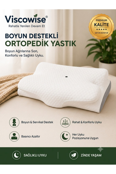 viscowise ERGONOMİK SERVİKAL YASTIK/ (ÇANTALI)