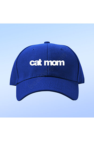 Cat Mom Baskılı Kadın Şapka – Kedi Severlere Özel Günlük Şapka