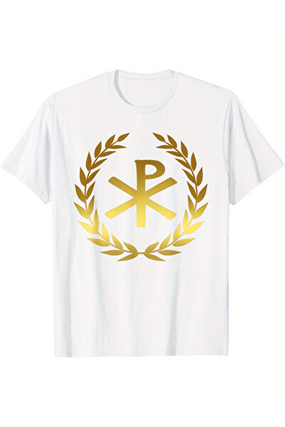 212Wear Men'S Pure Chi Rho Symbol T-Shirt | Casual Short Sleeve Crew Neck, Al...