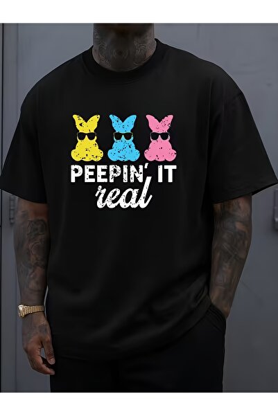212Wear Colorful Rabbit Print T-Shirt, Trendy Street Style, Perfect Home Wear...