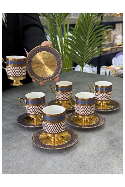 Doğudeko Luna Porcelain 6-Piece Avangarde Cup Set