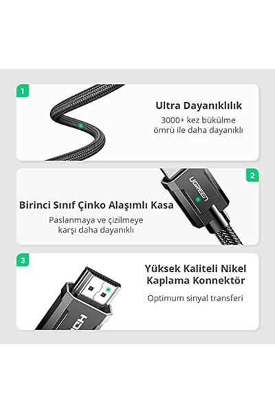 Yıldızan Edl Shop 8K HDMI 2.1 Cable 1.5 Meters Edl Shop 1290799