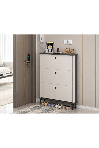 OEM Pantofar 603 MDF White 90x24x118 cm