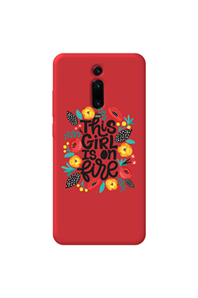 Other Xiaomi Mi 9T Pro This Girl Red Colored Silicone TPU Θήκη