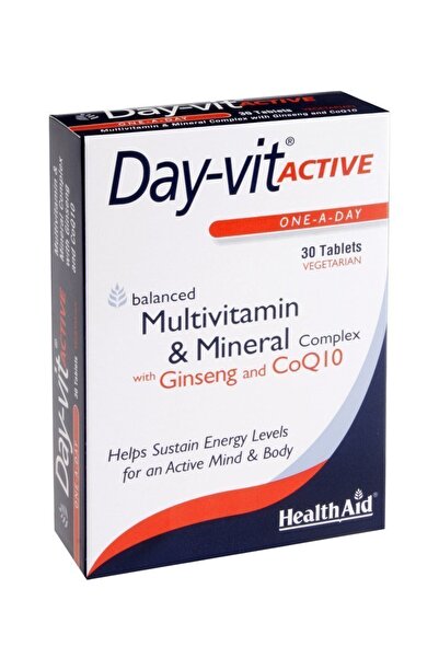 Health Aid Day-Vit Active CO Q10 &amp; Ginseng, 30 tablets