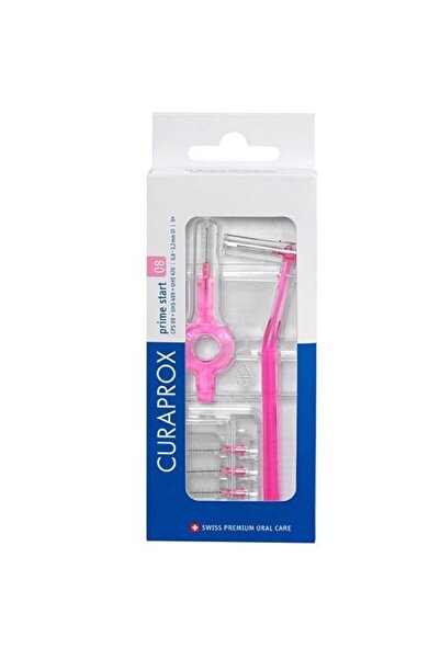 Curaprox CPS 08 Prime Plus Handy Μεσοδόντια Βουτρσάκια Ροζ Χρώμα 5Τμχ &amp; 2...