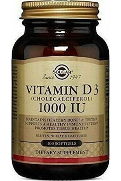 Solgar Vitamin D3 1000 IU (25μg), 100softgels