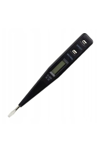Vergionic Tester de tensiune 12-250V, LCD, compact, 127mm