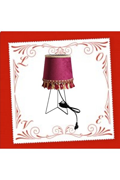 Oxygen επιτραπέζιο φωτιστικό ruby red . Μεταλλική βάση. Διαστάσεις 25*18*15. ...