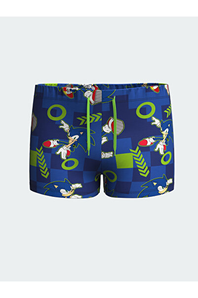 LC Waikiki UV защитен детски бански тип боксерки със Соник принт