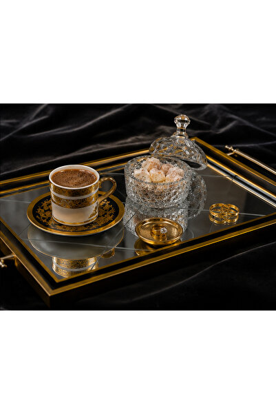 EMRcollection NİŞAN TEPSİSİ ÖZEL GÜN NİKAH -NİŞAN-DÜĞÜN AYNALI DİKDÖRTGEN TEP...