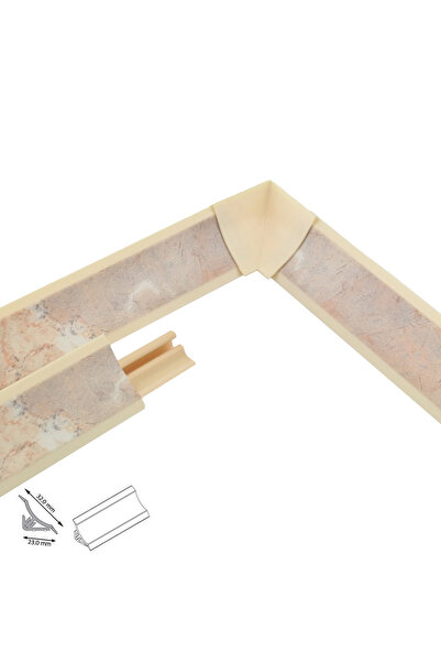 KYCT Profil etansare blat bucatarie 23 x 23 mm Mariposa 1,5 m