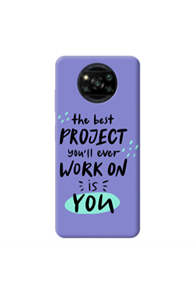 Other Xiaomi Poco X3 /X3 Pro The Best Project Purple Colored Silicone TPU Θήκη