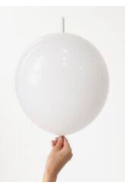 Çemrek Süs Parti Kalisan K Link Balloons 50-Pack 5 Inch Pearl White