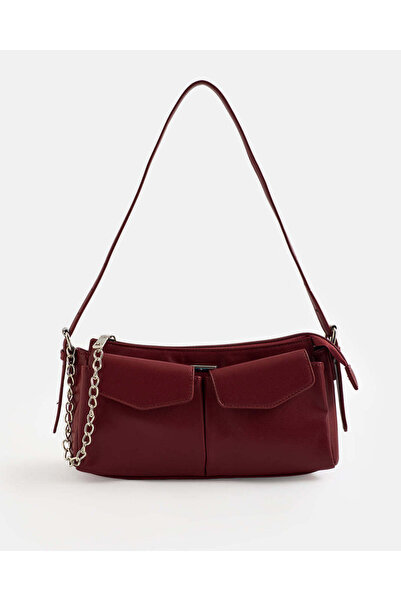 REDTAG Women Burgundy Shoulder Bag