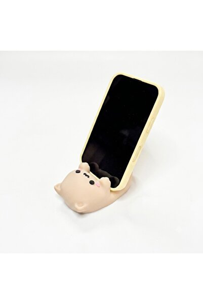 TREDO SEVİMLİ KEDİ TELEFON STANDI - 3D BASKI TELEFON TUTUCU