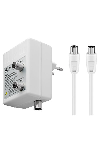 goobay ενισχυτής κεραίας 67226, 2 συσκευές, DVB-T DVB-T2 DVB-C, λευκός