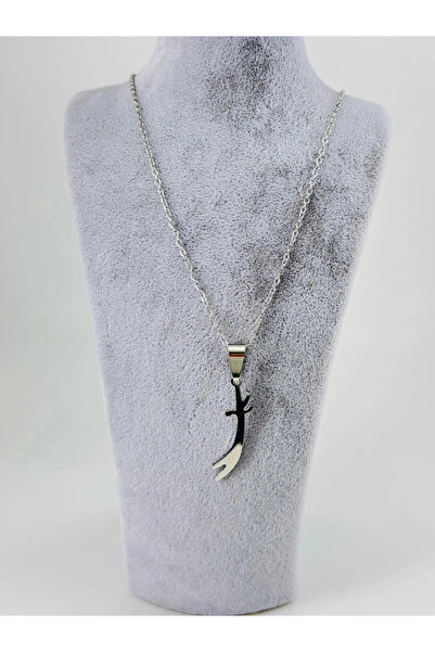 Inure Jewelry هرتز. قلادة سيف علي الفولاذية للرجال - Ekl0098