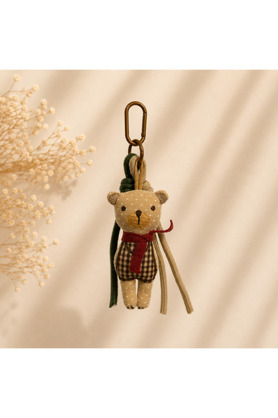 Kumru Studio Teddy Ayıcık Çanta ve Telefon Charmı