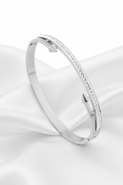 Lorivelle Women's Stainless Steel Bracelet Tarnish Resistant Zircon Stone Geo...