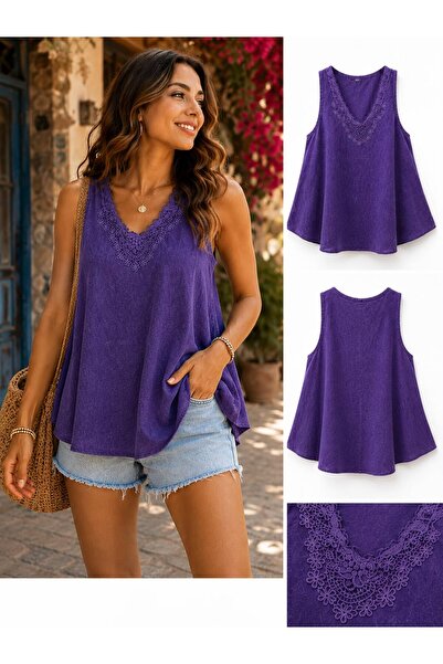 han collection Sleeveless Blouse 100% Cotton