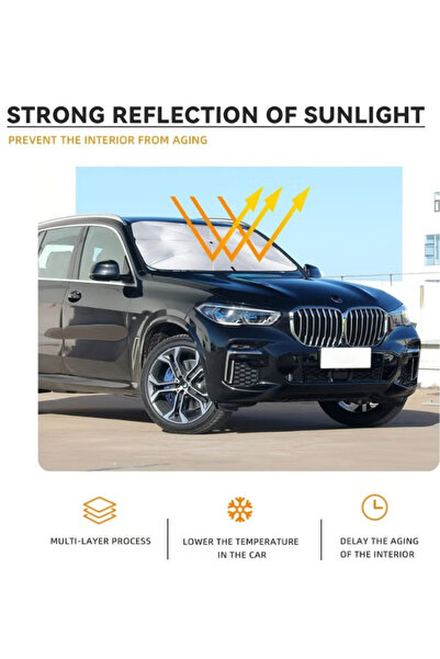 Generic Foldable Car Windshield Sun Shade - Heat Insulation and Interior Prot...