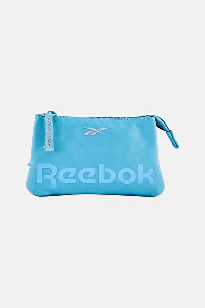 Reebok حقيبة أدوات تجميل نسائية ذات ثلاث أقسام بشعار العلامة التجارية، باللون...