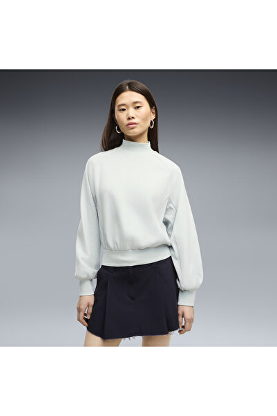 Puma HER Relaxed Crew mikina mit Stehkragen