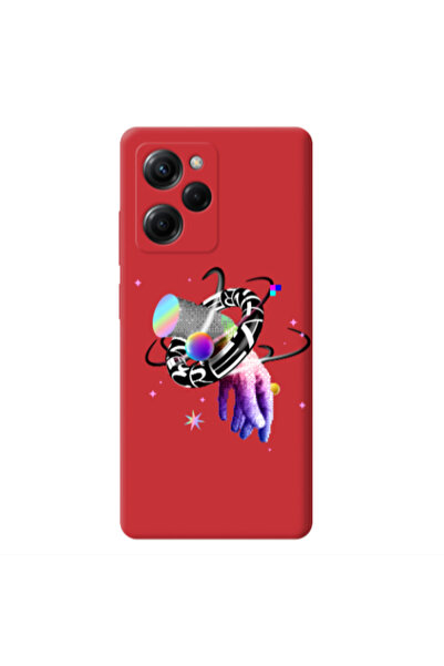 Other Xiaomi Poco X5 Pro Y2k Red Colored Silicone TPU Θήκη