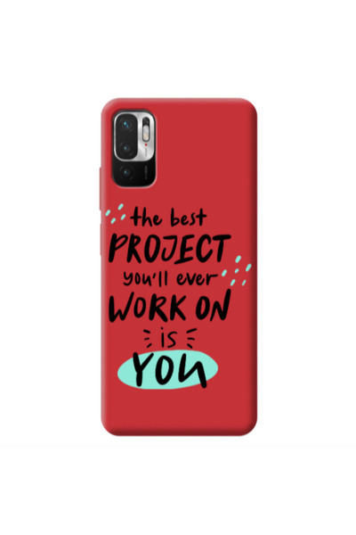 Other Xiaomi Redmi Note 10 Pro 5G The Best Project Red Colored Silicone TPU Θήκη