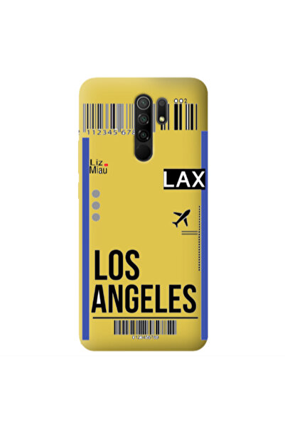 Other Xiaomi Redmi 9 Los angeles Yellow Colored Silicone TPU Θήκη