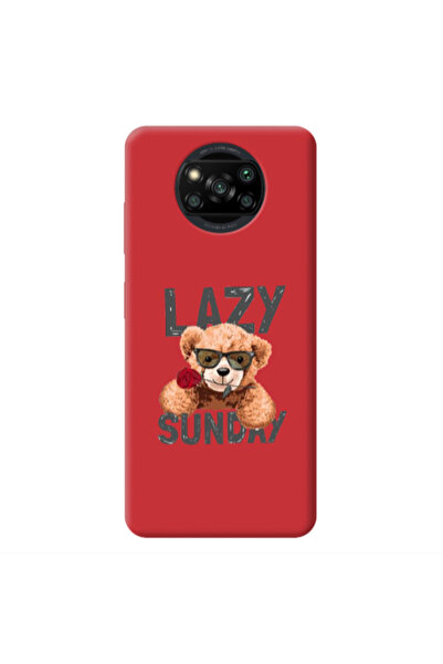 Other Xiaomi Poco X3 /X3 Pro Lazy sunday Red Colored Silicone TPU Θήκη