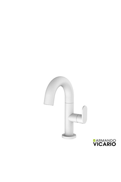 VICARIO Μπαταρία Νιπτήρα με Βαλβίδα Clic-Clac Λεπτού Σχεδιασμού Λευκό Ματ 500...