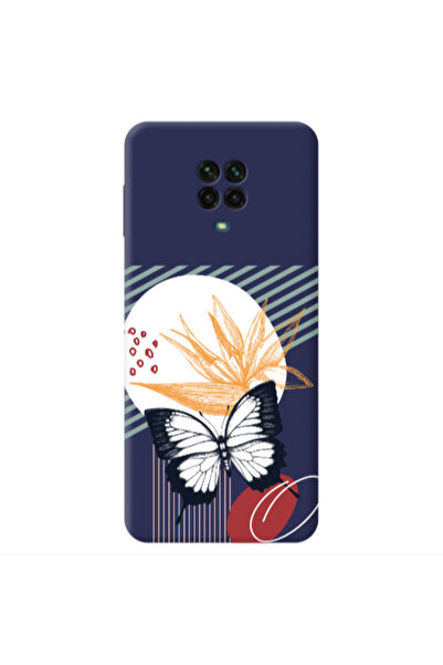 Other Xiaomi Redmi Note 9 Pro Butterfly Lines Dark blue Colored Silicone TPU ...