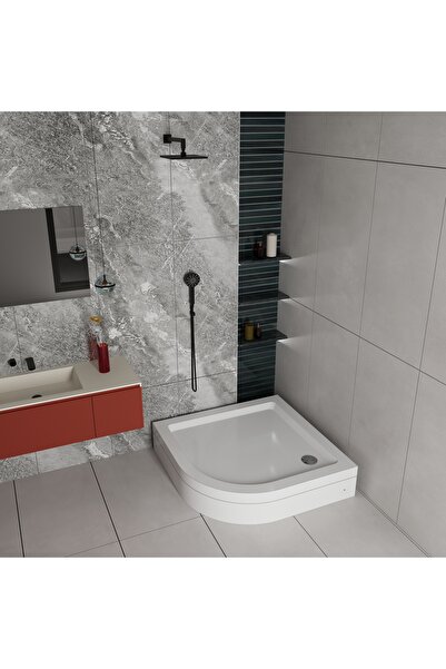 ICON BANYO 90 x 90 Oval Panelli H:15 Duş Teknesi