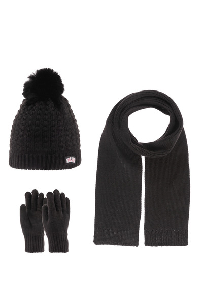 AngelsAccessories ΣΕΤ 3 ΤΕΜΑΧΙΩΝ ΠΛΕΚΤΟ ΜΕ FLEECE ΕΠΕΝΔΥΣΗ ΚΑΙ ΦΟΥΝΤΙΤΣΑ 9-15Υ