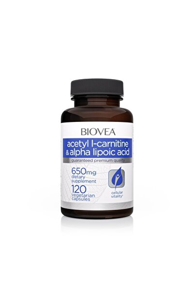 Biovea Acetil L-Carnitină + Acid Alfa Lipoic 650mg 120 Vcaps