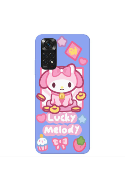 Other Xiaomi Redmi Note 11 4G Lucky Melody Light Purple Colored Silicone TPU ...