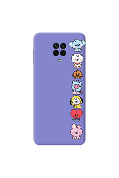 Other Xiaomi Redmi Note 9 Pro Lovely animals Purple Colored Silicone TPU Θήκη