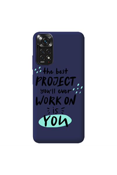 Other Xiaomi Redmi Note 11 4G The Best Project Dark blue Colored Silicone TPU...