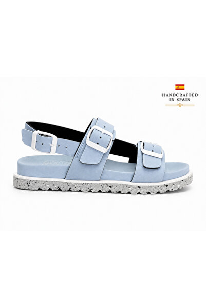 Castle Black Surface Frigg Blue - Made in Spain - Premium Women's Sandals (Ha...