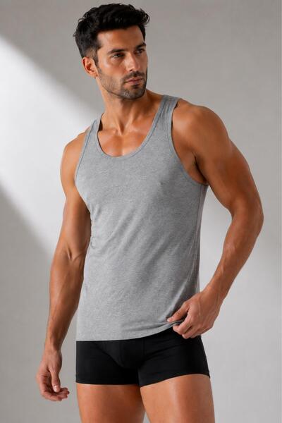 Yıldız Çamaşır Yıldız Premium Series Men's Forman Cotton Lycra Cross Back Spo...