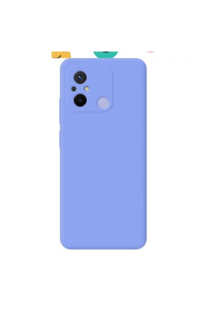 Other Xiaomi Redmi 12C Colorful smiles Light Purple Colored Silicone TPU Θήκη