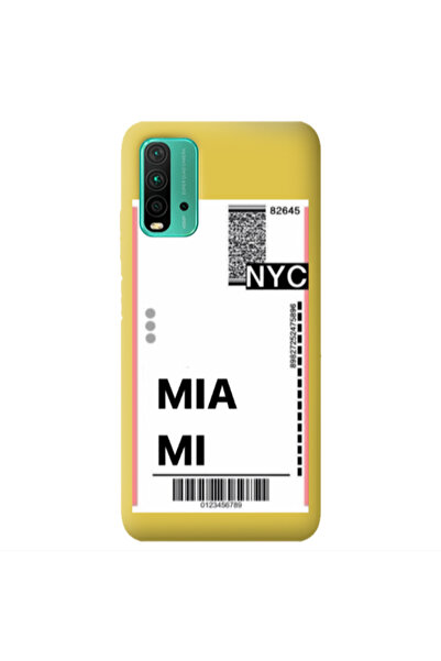 Other Xiaomi Poco M3 Miami NYC Yellow Colored Silicone TPU Θήκη
