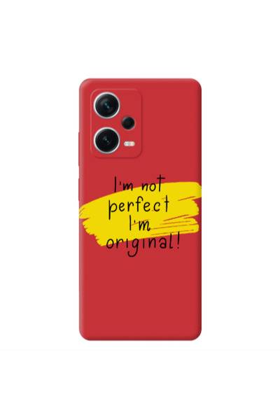 Other Xiaomi Poco X5 I m not perfect Red Colored Silicone TPU Θήκη