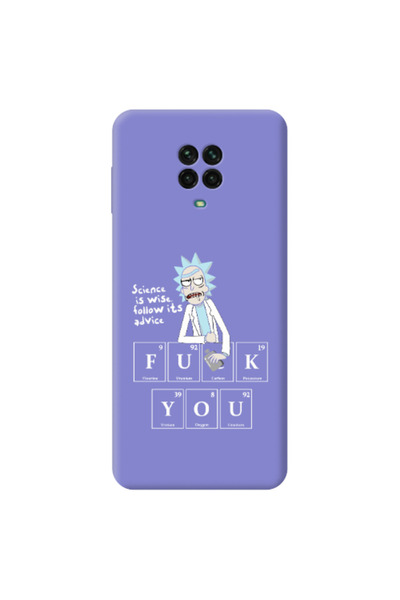 Other Xiaomi Redmi Note 9 Pro Rick Scince is wise Purple Colored Silicone TPU...