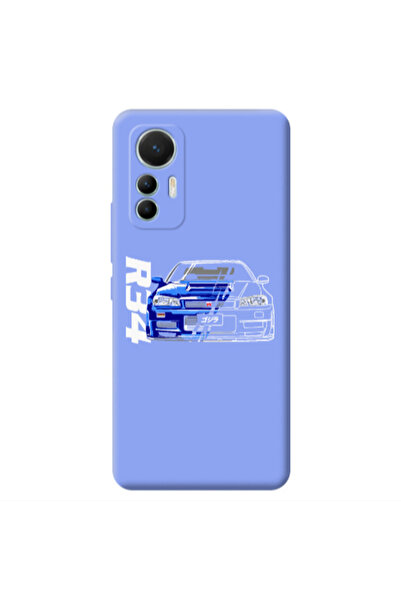 Other Xiaomi Mi 12 Lite Blue R34 Light Purple Colored Silicone TPU Θήκη